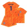 Officiële Voetbalshirt + Korte Broek Doelman Engeland Pickford 1 EK 2024 Oranje - Kids